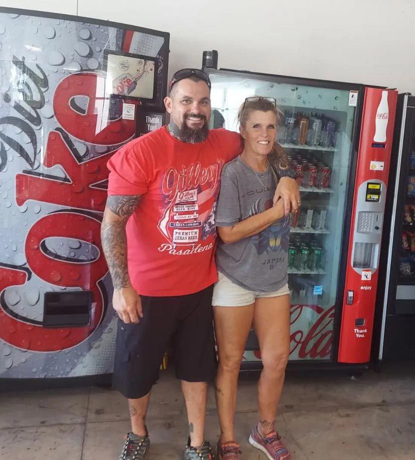 Charles Niessen, founder of Niessen Construction, with construction team at Bastrop County job site